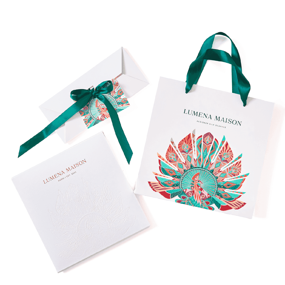 The Secrets of the Emirati Dhow (Navy Blue, Fuchsia)/ Pocket square 35