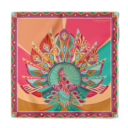 Life "Hayeti" (Pink) / Silk scarf