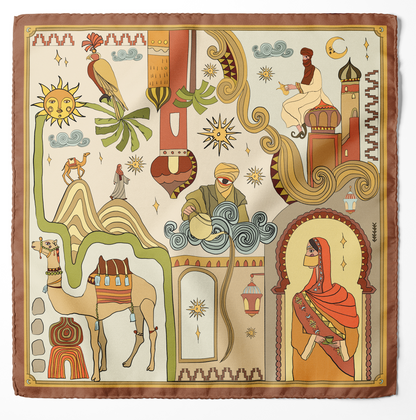 Arabian Nights (Gold)/ Pocket square 35