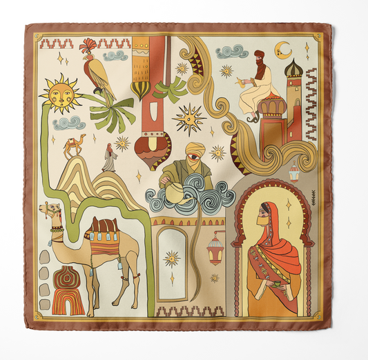 Arabian Nights (Gold)/ Pocket square 35
