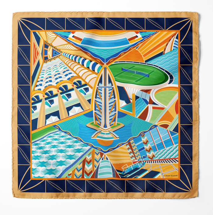 The Tribute to Burj Al Arab/ Silk Scarf