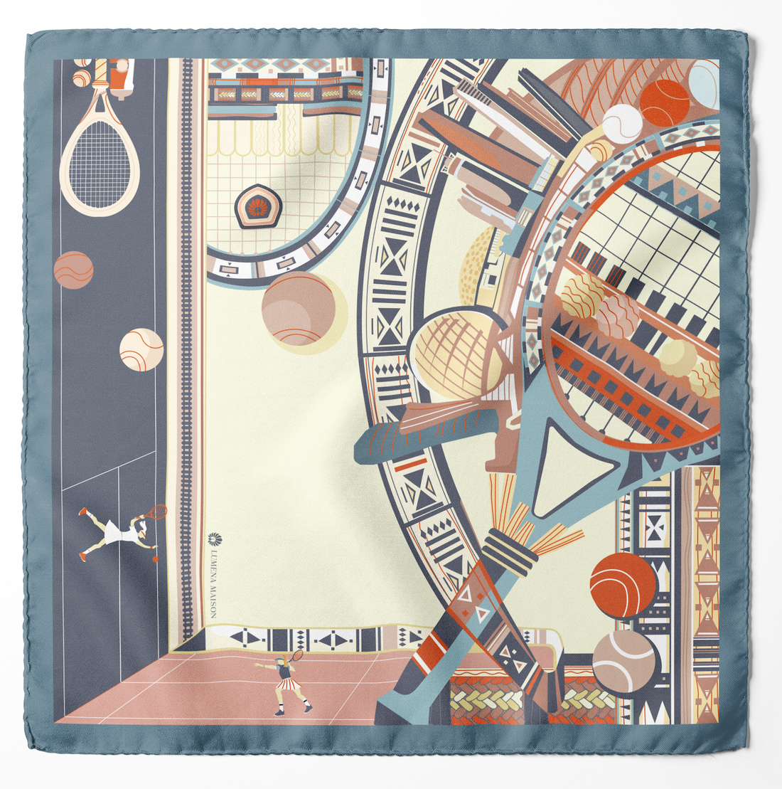 Abu Dhabi Tennis (Blush Pink)/ Silk Scarf