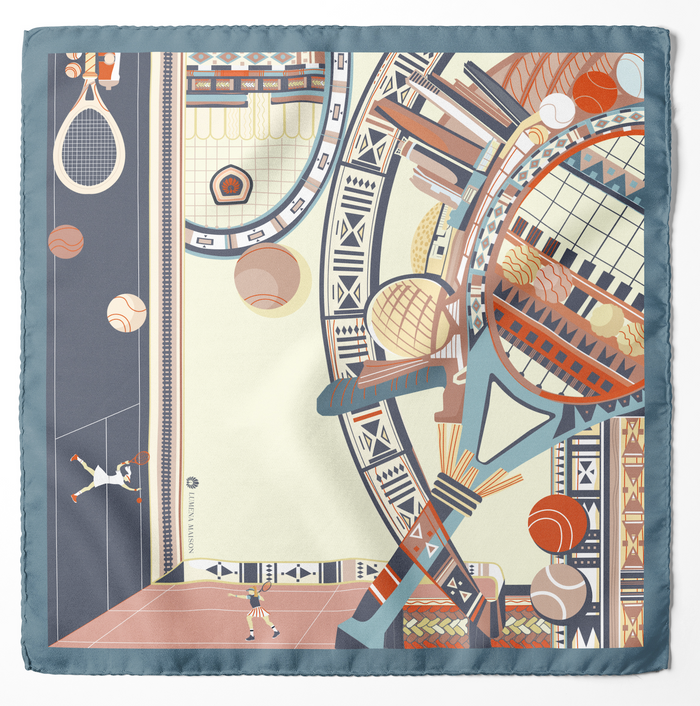 Abu Dhabi Tennis (Blush Pink)/ Silk Scarf