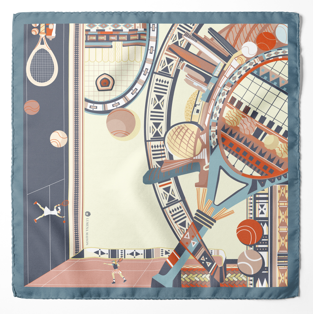 Abu Dhabi Tennis (Blush Pink)/ Pocket square 35