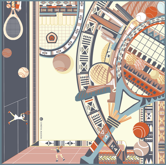 Abu Dhabi Tennis (Blush Pink)/ Shawl