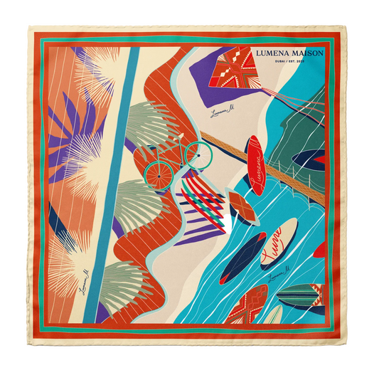 The Dubai Kite beach (Brick Orange)/Scarf