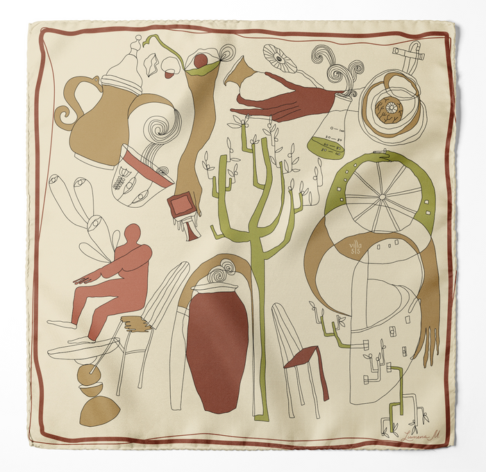 The Villa 515/ Silk Scarf