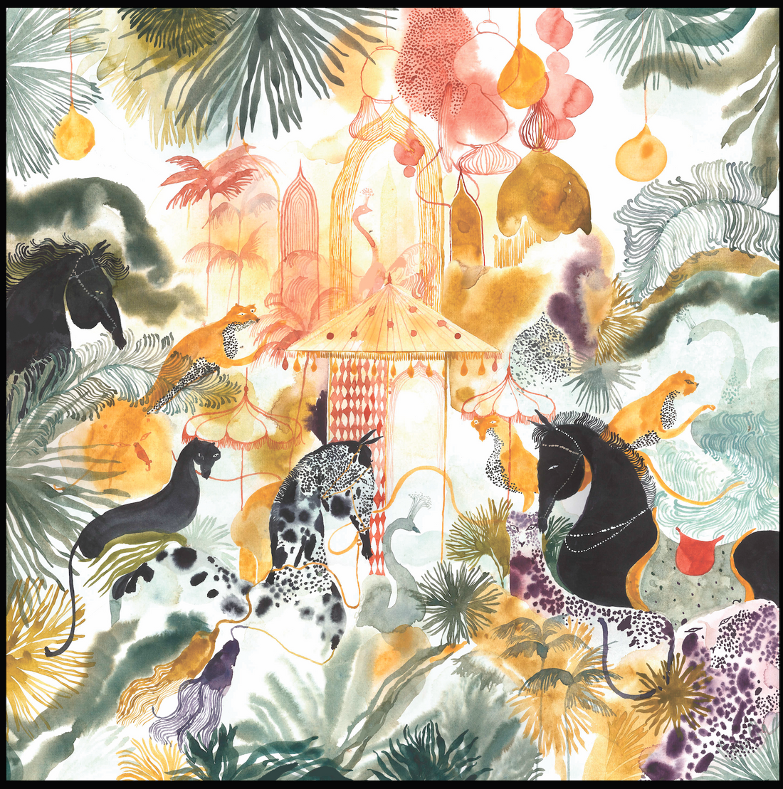 The Mystery of The Emirati Royal Gardens (Majestic Yellow)/ Shawl