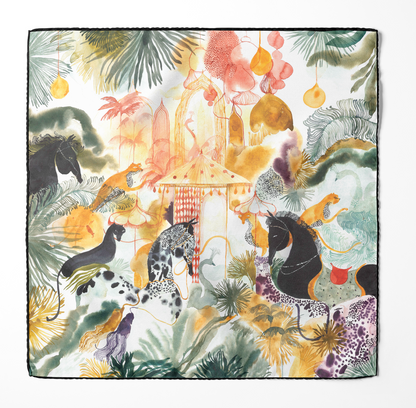 The Mystery of The Emirati Royal Gardens (Majestic Yellow) / Pocket square 35