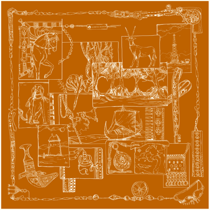 The Abu Dhabi Heritage (Heritage Orange)/ Shawl