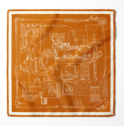 The Abu Dhabi Heritage (Heritage Orange) / Pocket square 35