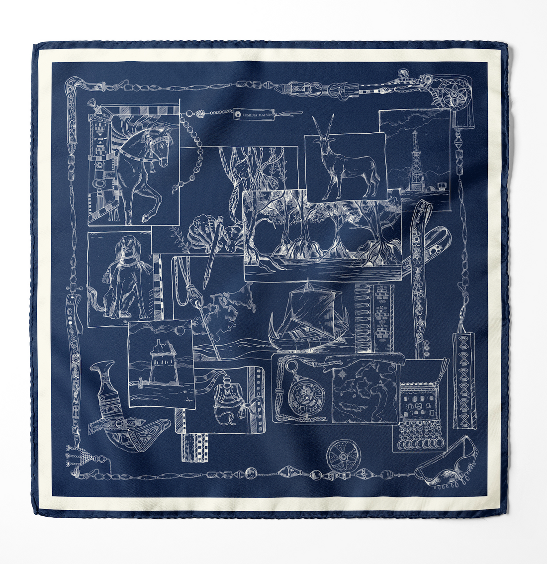 The Abu Dhabi Heritage (Heritage Blue) / Pocket square 35
