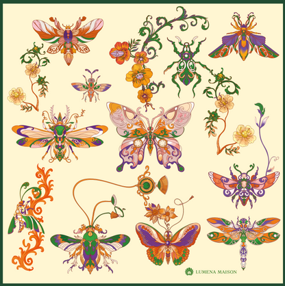 The Study of UAE Insects (Forest Green)/ Shawl