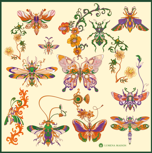 The Study of UAE Insects (Forest Green)/ Shawl