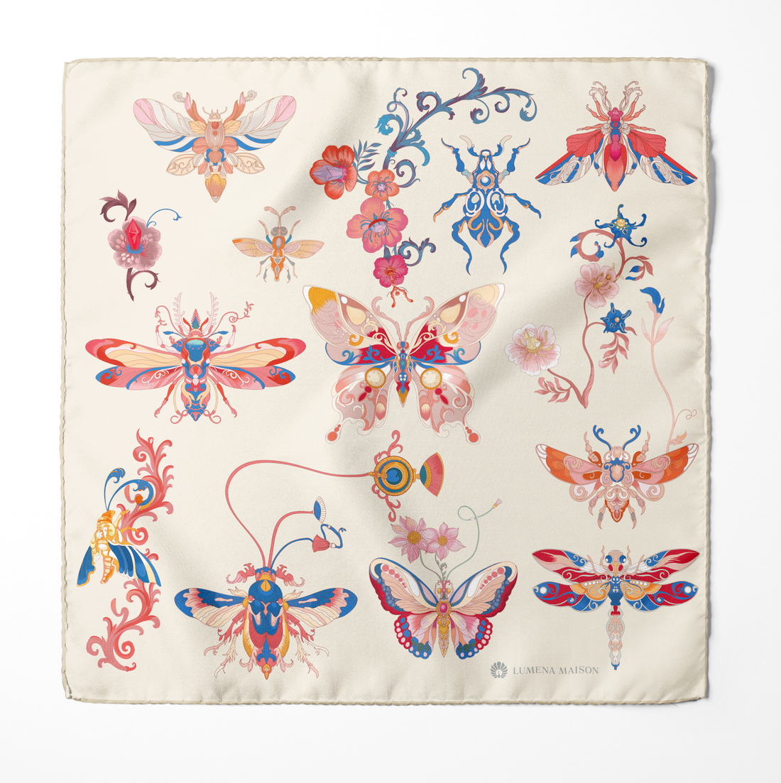 The Study of UAE Insects/ Pocket square 35