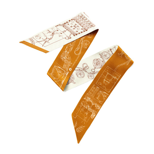 The Abu Dhabi Heritage (Heritage Orange)/ Twilly Silk Scarf