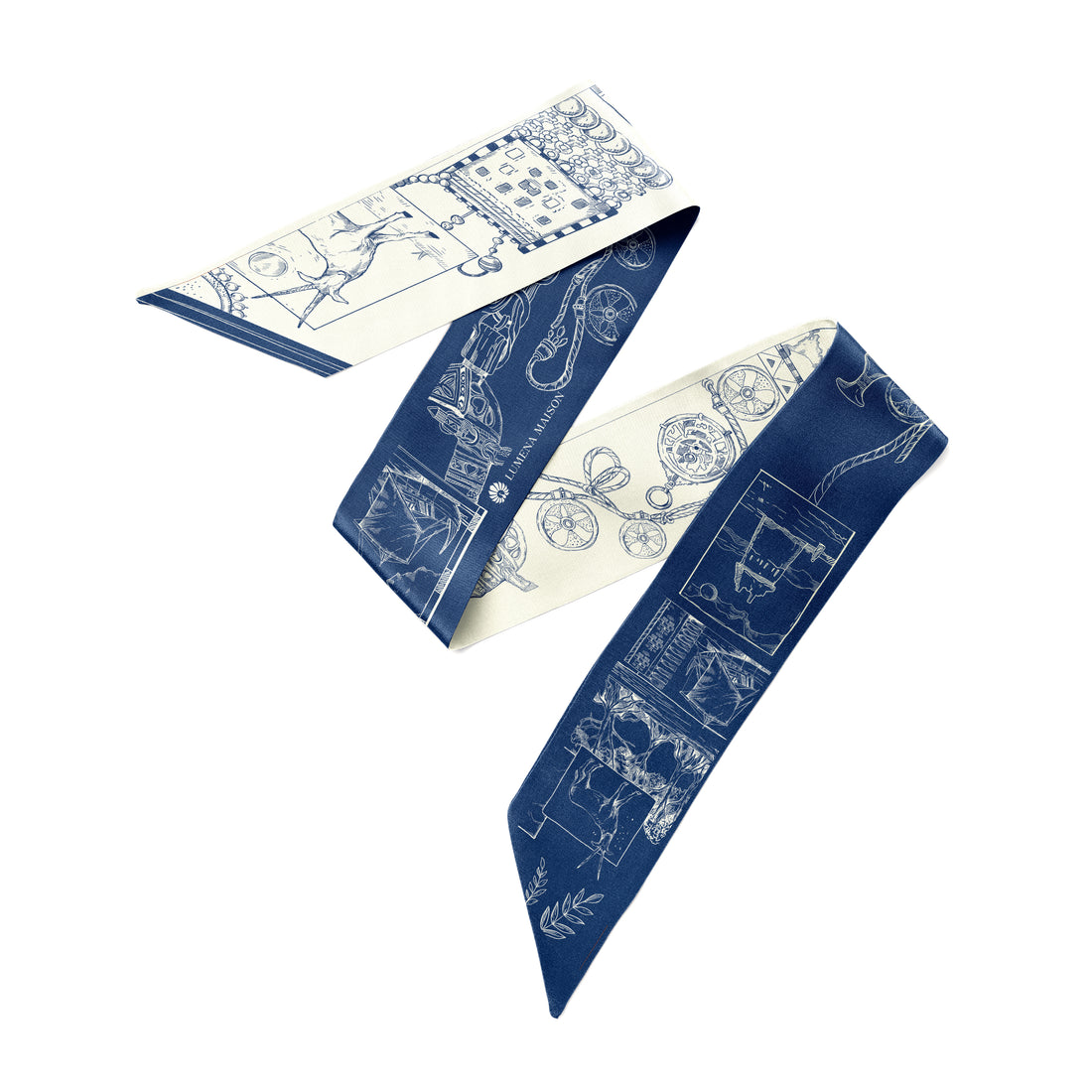 The Abu Dhabi Heritage (Heritage Blue)/ Twilly Silk Scarf
