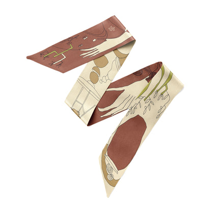 The Villa 515 Twilly/ Silk twilly scarf
