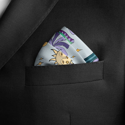 Arabian Nights ( Lavender Purple/ Vanilla Beige)/ Pocket square 35