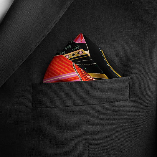 Sisterhood (Red) / Pocket Square 35 - Lumena Maison