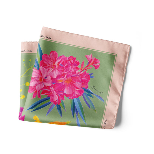 UAE Botanicals (Sage Green) / Pocket square 35 - Lumena Maison