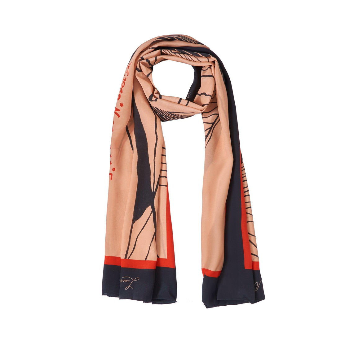 The Dubai skyline (Espresso Brown) / Pareo - Lumena Maison