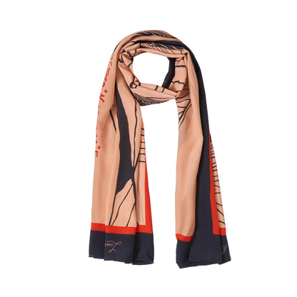The Dubai skyline (Espresso Brown) / Pareo - Lumena Maison