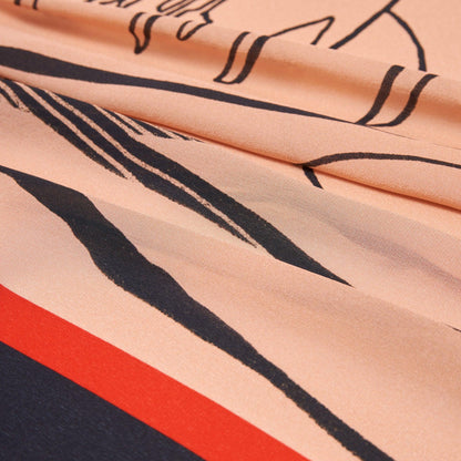 The Dubai skyline (Espresso Brown) / Pareo - Lumena Maison