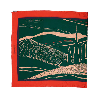 The Dubai skyline (Emerald Green) / Pareo - Lumena Maison