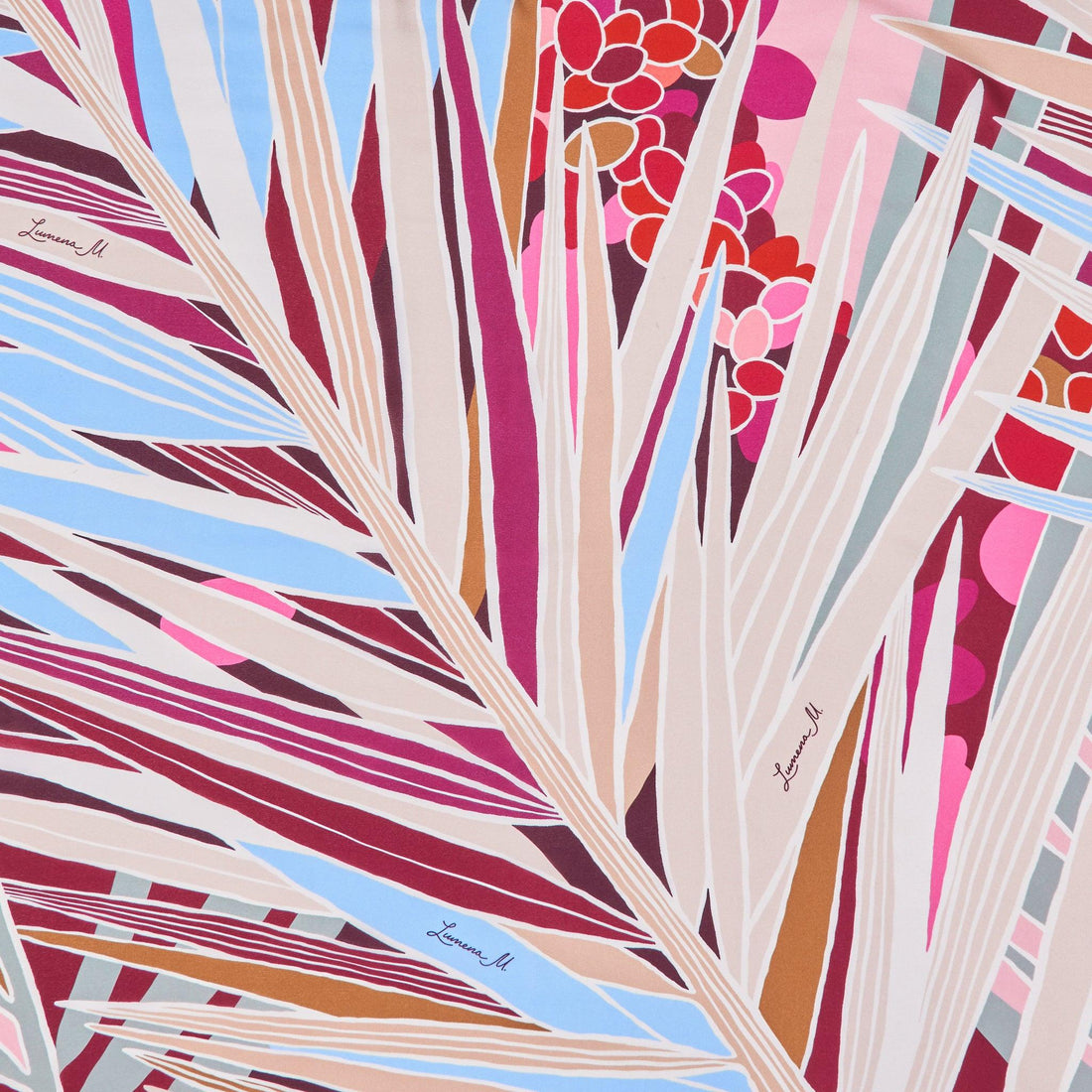 The Palm (Burgundy) / Pareo - Lumena Maison