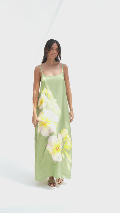 UAE Botanicals (Sage Green) / A-line dress